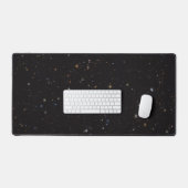 Tapis de bureau informatique noir Galaxies de l'es (Clavier et souris)