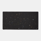 Tapis de bureau informatique noir Galaxies de l'es (Recto)