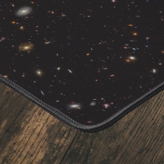 Tapis de bureau informatique noir Galaxies de l'es