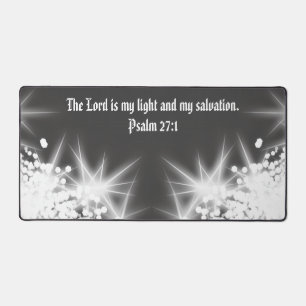 Tapis de bureau inspirant Psaume 27:1