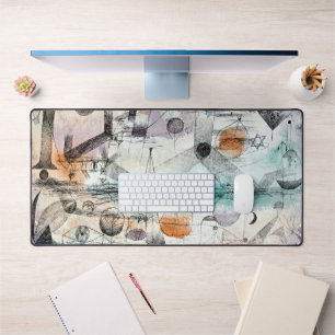Tapis de bureau inspiré de Klee – Géométrie du dom