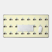 Tapis de bureau Iris Violet et Blanc (Clavier et souris)