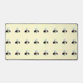 Tapis de bureau Iris Violet et Blanc (Recto)