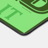 Tapis de bureau « Je peux le construire » (vert) (Coin)
