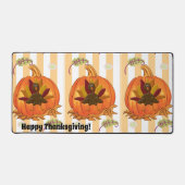 Tapis de bureau Joyeux Thanksgiving dinde (Recto)