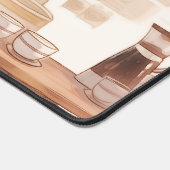 Tapis de bureau Kawaii Bear Coffee (Coin)