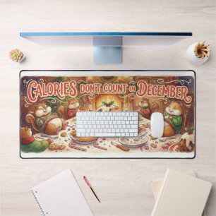 Tapis de bureau « Les calories ne comptent pas en