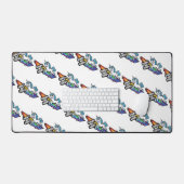 Tapis de bureau Licorne Sorry not Sorry (Clavier et souris)