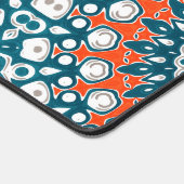 Tapis de Bureau Mandala Bold Sarcelle Corail (Coin)