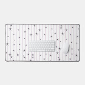Tapis de bureau Minimaliste Étoiles Célestes (Clavier et souris)