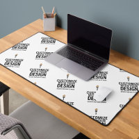 Tapis de bureau minimaliste personnalisé à la marq