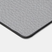 Tapis de bureau moderne en cuir gris (Coin)