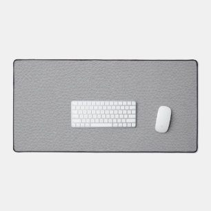 Tapis de bureau moderne en cuir gris