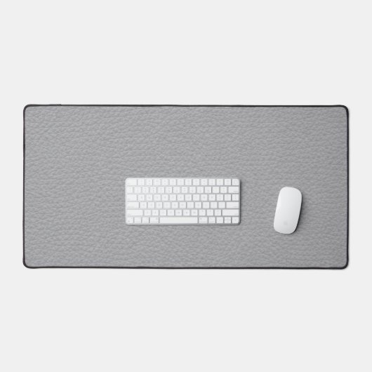 Tapis de bureau moderne en cuir gris (Clavier et souris)