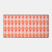 Tapis de bureau moderne orange et beige (Recto)