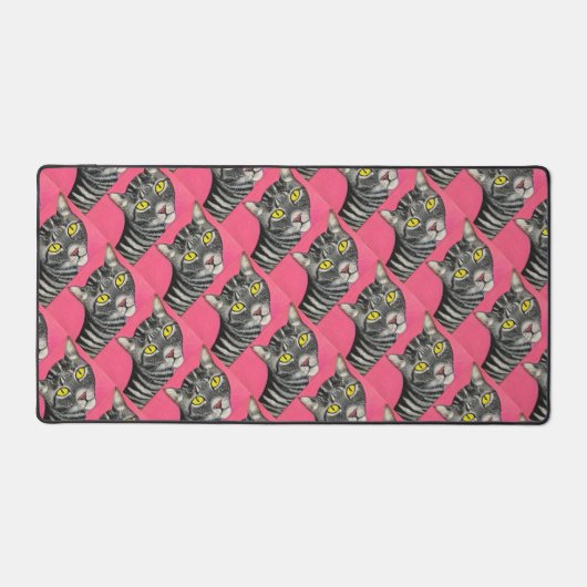 Tapis de bureau motif chat (Recto)
