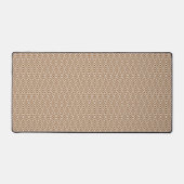 Tapis de bureau motif diamant marron (Recto)