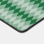 Tapis de bureau - Motif Jacquard en vert avec Mono (Coin)