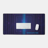Tapis de Bureau Néon d'Accès au Système Cyberpunk (Clavier et souris)