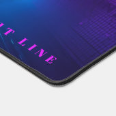 Tapis de bureau Neon Metro Synthwave – Rétro Futur (Coin)
