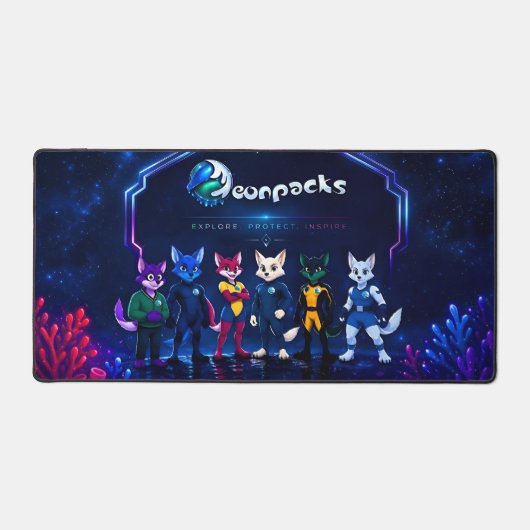 Tapis de bureau Neonpacks (Recto)