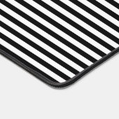 Tapis de bureau noir blanc rayures (Coin)