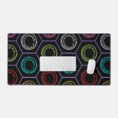 Tapis de bureau Orbs de couleur (Clavier et souris)