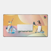 Tapis de bureau Padel : Collection Style Vibrant V (Clavier et souris)
