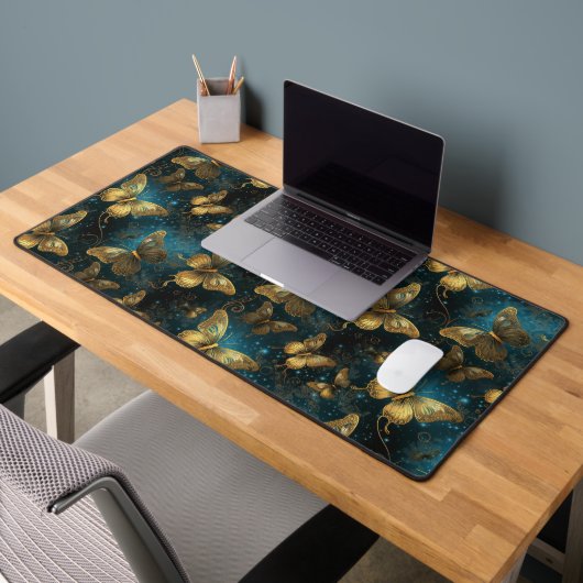 Tapis de bureau Papillons Dorés (Bureau 2)