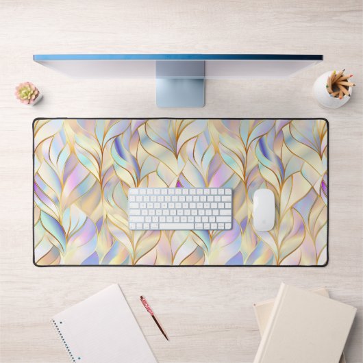 Tapis de bureau pastel abstrait moderne (Bureau 1)