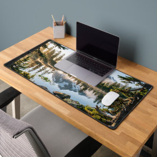 Tapis de bureau paysage de montagne magnifique - G
