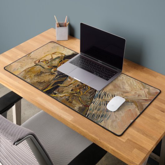 Tapis de bureau peinture chaussures Van Gogh (Bureau 2)