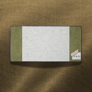 Tapis de bureau personnalisé en mousse verte forêt