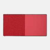 Tapis de bureau personnalisé rouge tomate divisé – (Recto)