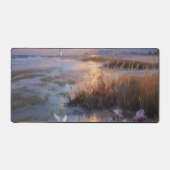 Tapis de bureau Phare de coucher de soleil côtier (Recto)