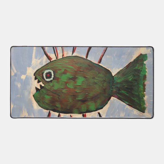 Tapis de bureau Pirhana (Recto)