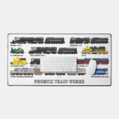 Tapis de bureau pour collection de trains PTW (Clavier et souris)