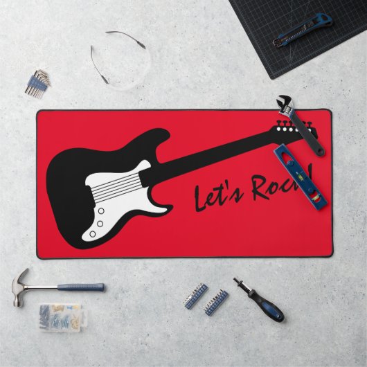 Tapis de bureau pour guitariste (Poste de travail)