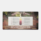 Tapis de bureau pour l'assortiment de vos vins (Recto)