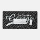 Tapis de bureau pour tablettes d'outil Garage gris (Clavier et souris)