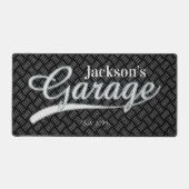 Tapis de bureau pour tablettes d'outil Garage gris (Recto)