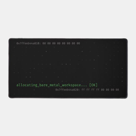 Tapis de bureau programmeur C++ Hex Dump pour espa (Recto)