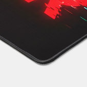 Tapis de bureau prolongé esthétique "ERREUR" Glitc (Coin)