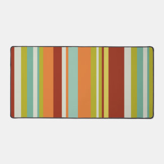 Tapis de bureau rayé coloré