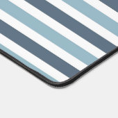 Tapis de bureau rayé gris bleu (Coin)