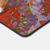 Tapis de bureau renard inspiré de William Morris (Coin)