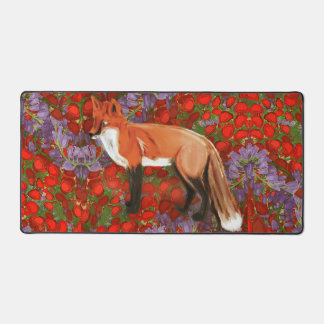 Tapis de bureau renard inspiré de William Morris