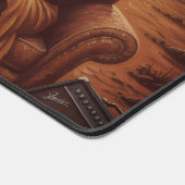 «Tapis de bureau Rock star – Duo Orange & Noir» (Coin)