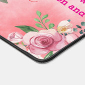 Tapis de bureau rose - Aquarelle (Coin)