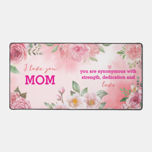 Tapis de bureau rose - Aquarelle